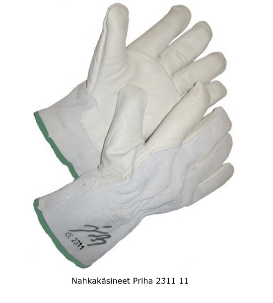 Työkäsine naudannahkaa